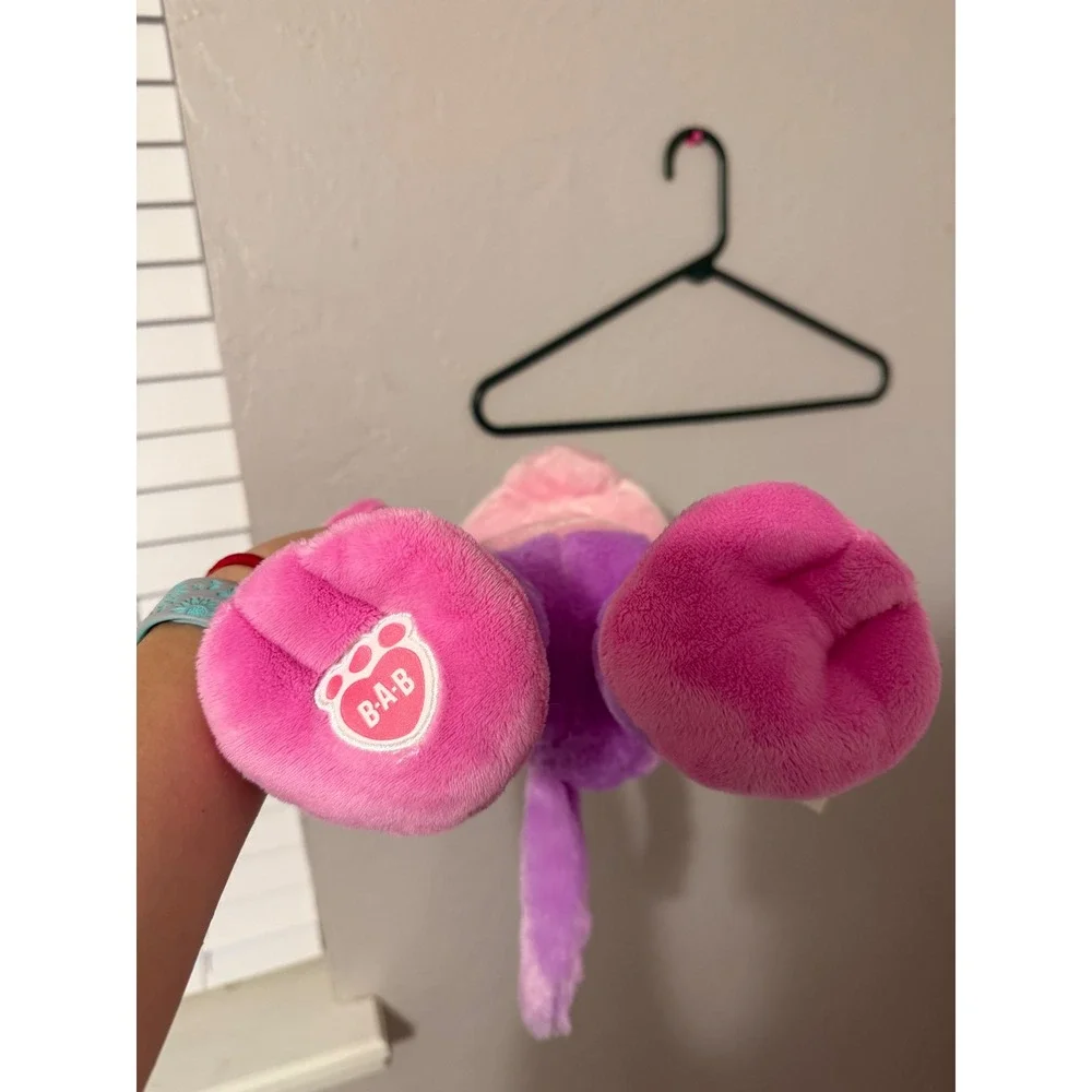 Build-A-Bear Workshop Purple Pink Otter Plush Stuffed Animal Toy B-A-B Logo